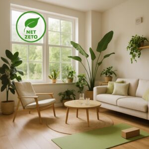 Creation of indoor home environments that meet Net Zero targets while promoting physical and mental health and wellbeing for all