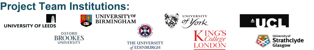 Project team institutional logos